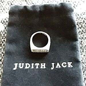 Judith Jack Sterling Silver Ring with Stud Accents